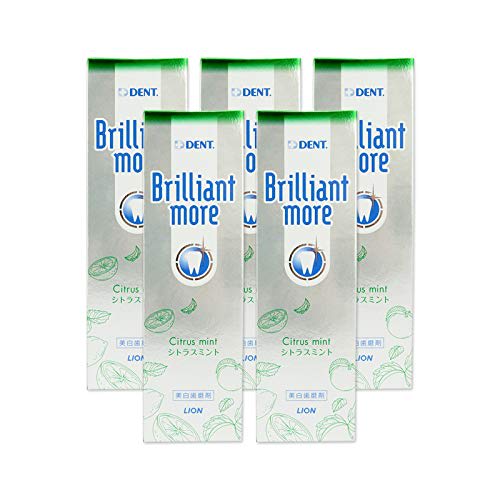 Lion Dent Brilliant More (Citrus Mint) 90g x 5 bottles