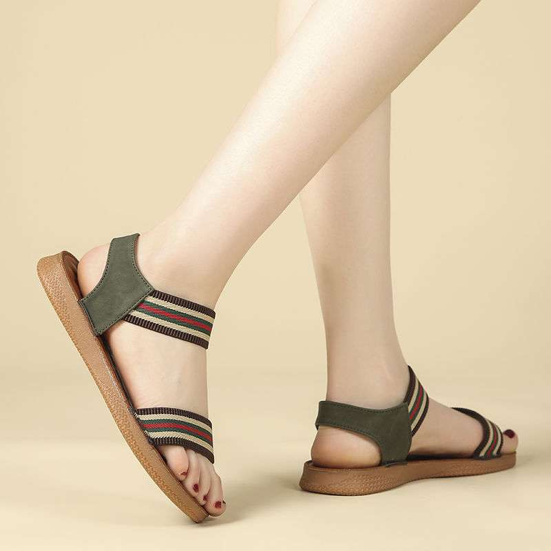 

2025 лето плоский каблук балетки говяжья подошва повседневная студенческая обувь легкая нескользящая мягкая подошва мягкая поверхность мама универсальная обувь 34 зелёный