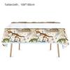 Dinosaur-Themed Children's Party Tablecloth - Thick, Oil-Proof & Decorative