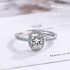 Copper Zircon Adjustable Engagement Rings For Women Wedding Elegant Jewelry Ladies Accessories Gifts R201