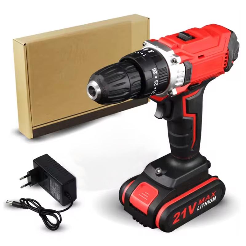 21V Electric Cordless Drill, Rechargeable Electric Cordless Hammer Drill. Mini Lithium Battery. Handheld Electric Drill, DIY