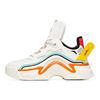 Anta Keith Harry X  Casual Color Block Shock Absorbing Wear Resistant High Top Dad Shoes Women Sneakers White Green Orange 922038899-1