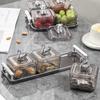 Light Luxury Transparent Fruit Tray Home Living Room Coffee Table Candy Tray Nut Dried Fruit Storage Box Refreshment Snack Platter