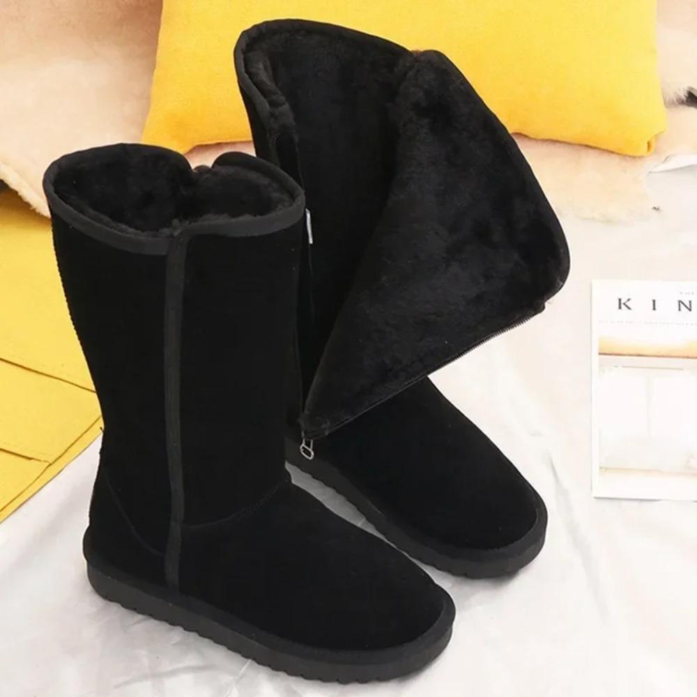 Women Classic Ladies Girls Winter Snow Boots  Waterproof Warm Genuine Leather Fur Australia Plus Velvet Knee High  Winter
