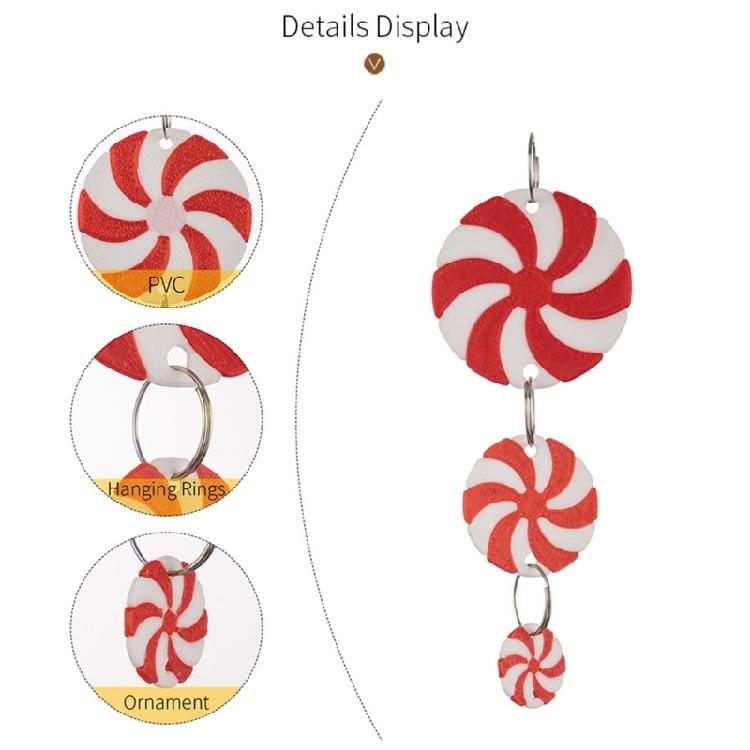 30Pcs Christmas Candy Hanging Embellishments Sweet Candy Pendant Stylish Christmas Tree Adornment