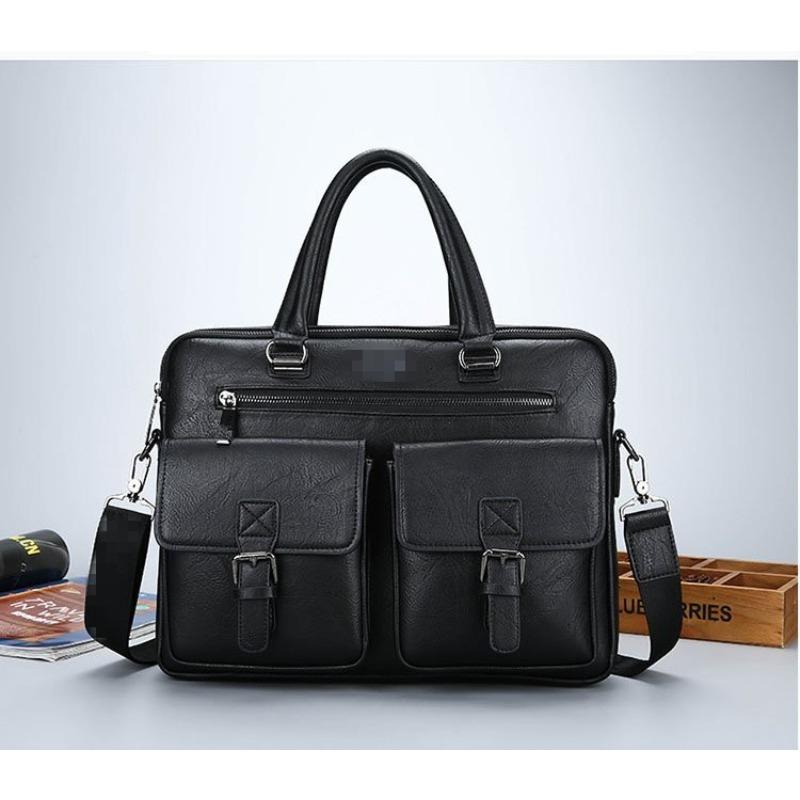 Men's Big Bag One-shoulder Handbag Casual Fashion Business Bag Briefcase