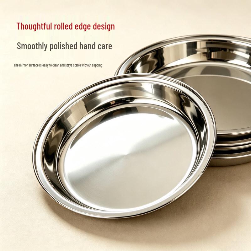 Stainless Steel Round Dinner Plate