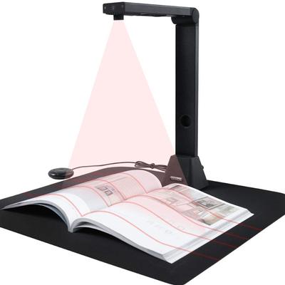 IOCHOW Scanner per documenti Scanner per libri S5 22 milioni di pixel OCR multilingue automatico in formato A3, fotocamera per documenti USB, non distruttivo, appiattimento,