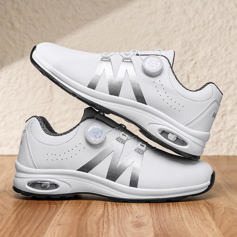 Rotating button strap-free low-top air cushion sports shoes outdoor cushioning comfortable casual shoes