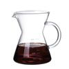 High-Heat Borosilicate Glass Coffee Pot with S-Handle and Mocha Measuring Scale