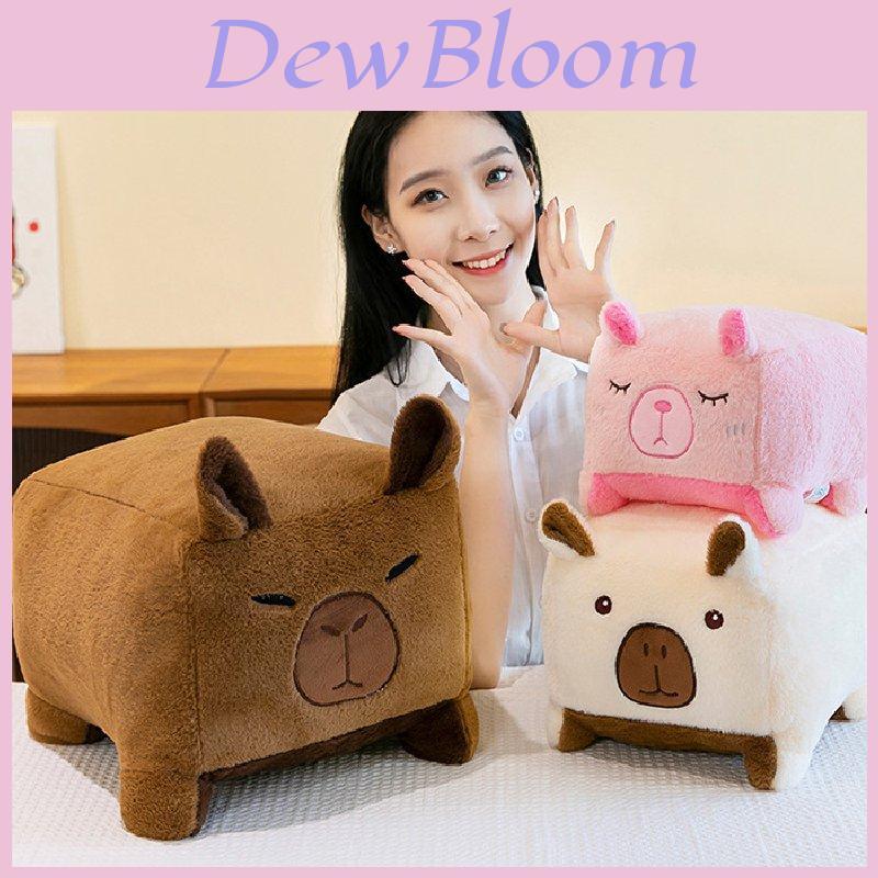 Soft Adorable Capybara Plush Toy In Brown Pink Beige Perfect For Cuddling