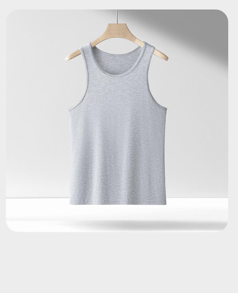 Modal Herren Slim Fit Tanktop Übergröße Sweatshirt