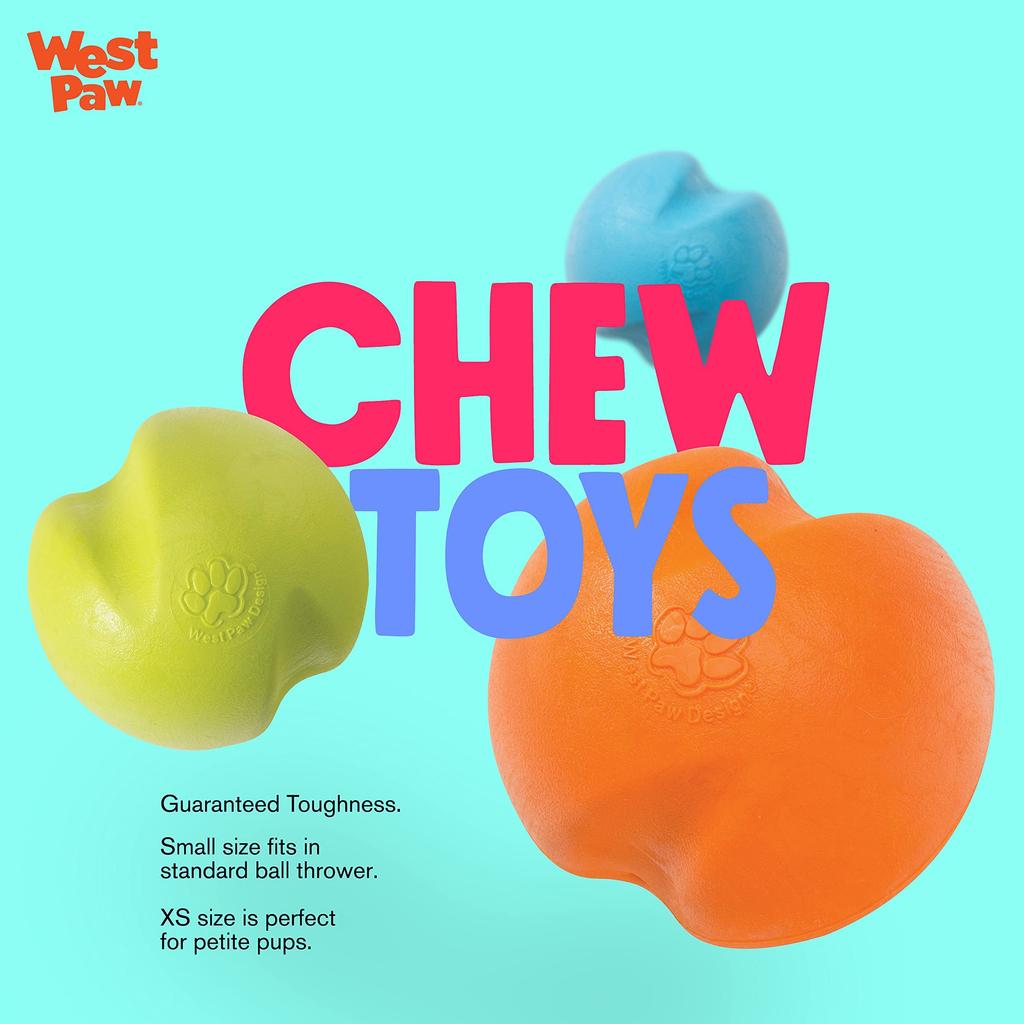 West Paw Hundespielzeugball Zogoflex Jive Aqua Blue Größe S