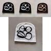 Knitted Letter Beanie Hat For Men Women Winter Streetwear Warm Acrylic Material