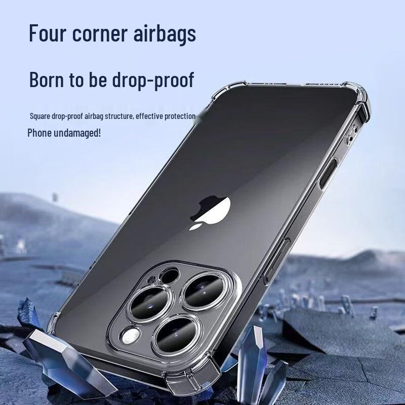 Calaio Airbag Anti-Drop Transparent Case for Apple iPhone