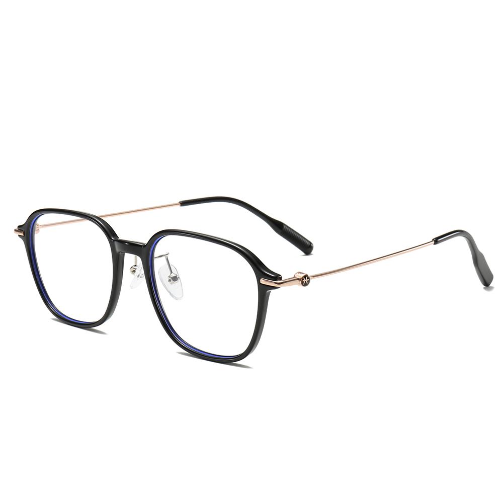 Korean New TR Frame Glasses Anti-blue Light Flat Glasses High-quality Metallic Glasses for Men and Women  MS8142