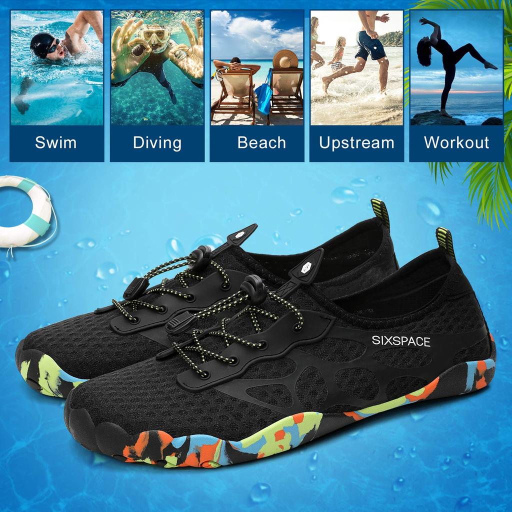 SIXSPACE Marine Water Aqua Beach Yoga Swim Size Shoes, Shoes, Shoes, Shoes, Shoes, Amphibious, Lightweight, Breathable, Unisex, Shoes, Sneakers,