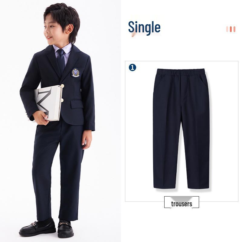 Children's Autumn/Winter Suit: Long-Sleeved Jacket & Pants Set for Boys & Girls - School/Kindergarten Uniform