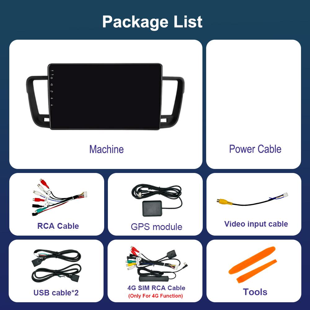 Wireless Carplay Car Video Multimedia player GPS Navi for Peugeot 508 2011 - 2018 WiFi Android Intelligent System 4G IPS Screen