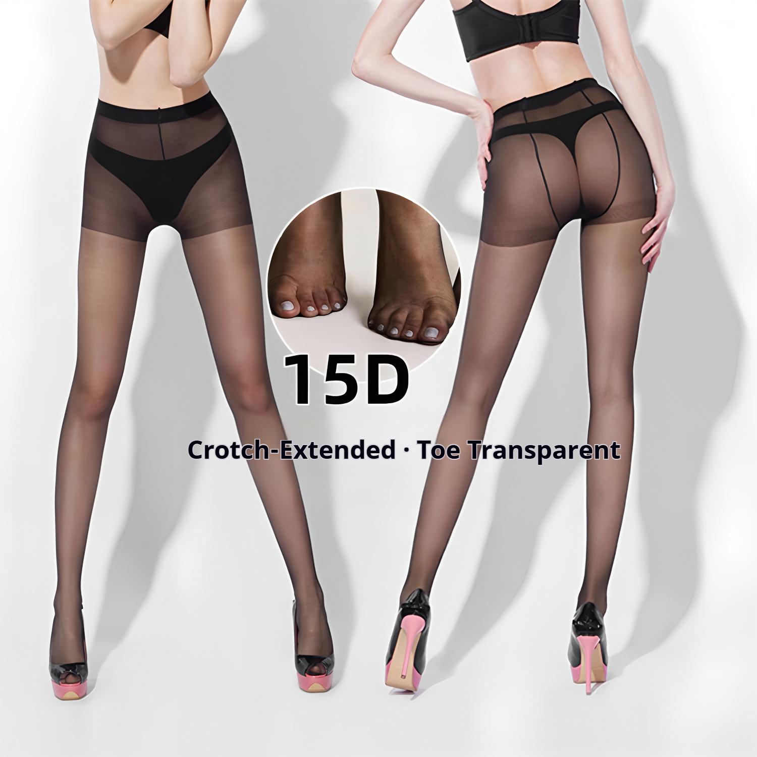 Women s Semi-Sheer Opaque Solid Knitted Spandex/Nylon Thin Control Top Pantyhose Tights 15D 30D 40D Breathable Sweat-Absorbent One Size