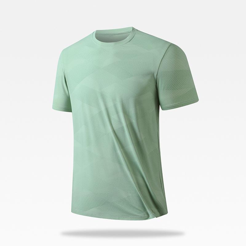 Breathable Quick-drying Ice Silk T-shirt Men's Cool And Icy Short-sleeved Men's Outdoor Sports Running Couple Fitness Sports T-shirt
