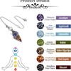 Natural 7 Chakra Healing Crystals Pendulum For Dowsing Divination Quartz Stone Pendulums Antique Reiki Pendant Jewelry
