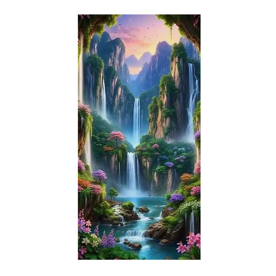 Diamond Painting New Collection Natural Scenery Waterfalls Rivers Diy Full Rhinestone Embroidery Landscape Mosaic Cross Stitch Kits Wall Decor