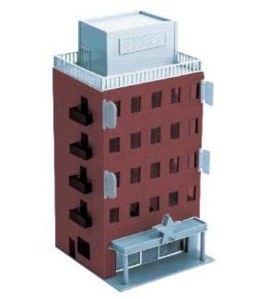 

Greenmax N gauge business building basic building 2607 pre-colored (brown) 5-story