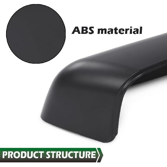 GRAND ORANGE 2 Peças Tampas de Espelho Retrovisor Compatíveis com Ford F150 2009-2014, 9L3Z17D743BAPTM, 9L3Z17D742BAPTM, Preto Primer Lado Esquerdo e Direito Espelho Retrovisor