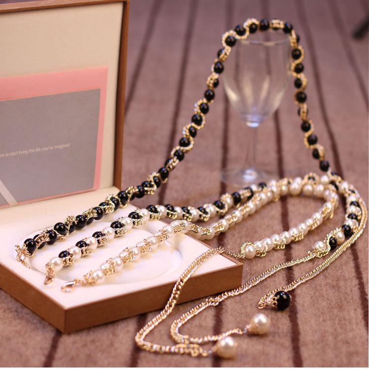 Women's Plus Size Pearl Waist Chain for Dresses