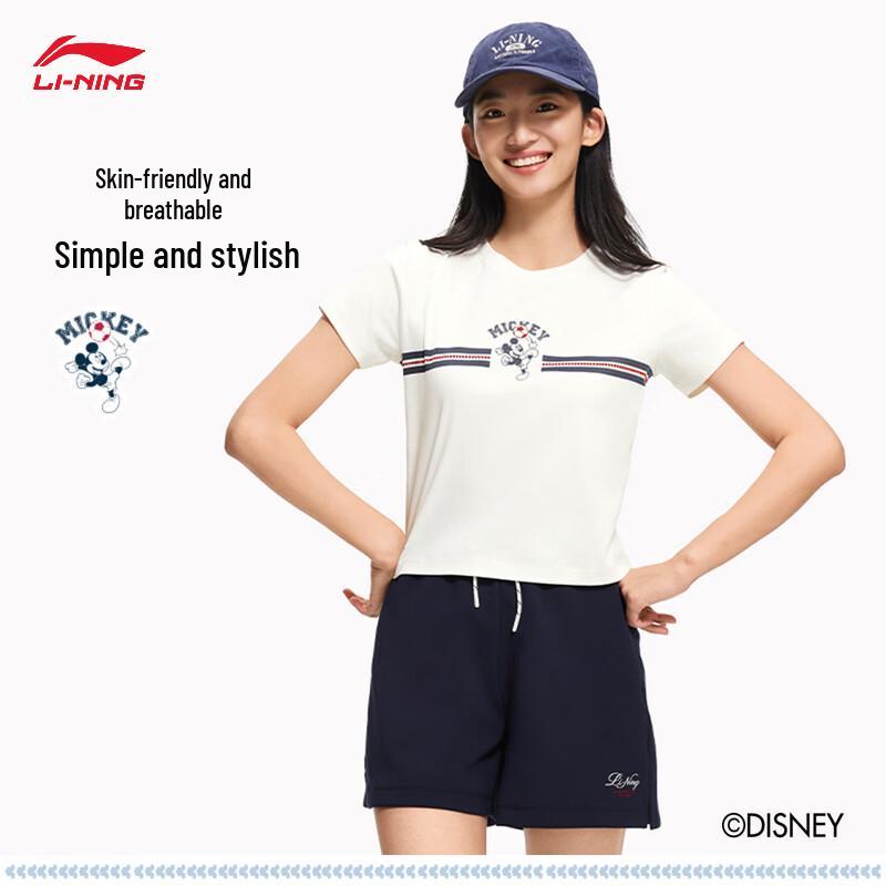 Li-Ning Disney Mickey Women s Short Sleeve T-shirt L