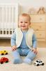 Warm Baby Vest 74 Sleeveless Sheepskin Coat Cream