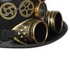 Punk Top Hat Lady with Compass Gears Goggles Compass Head Wear Cosers Costume Accessories for Industrial Age