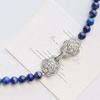 Wind Vintage Natural Lapis Lazuli Design Sense Collarbone Chain Necklace Sweater Chain Women's Fidelity