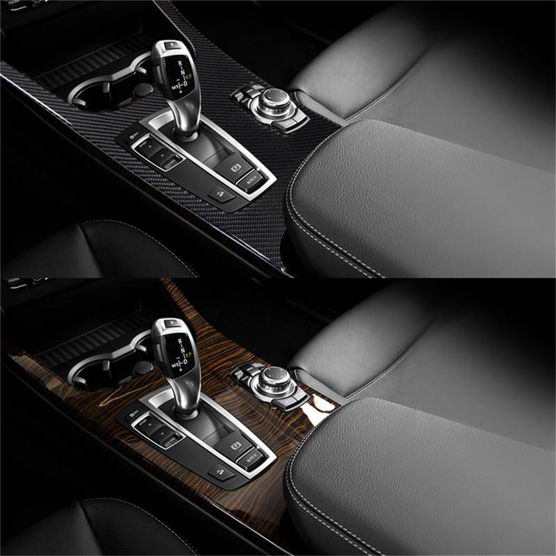 Kolfiber Bilinteriör Växelväljare Panel Trimskydd Dekaler För BMW X3 F25 X4 F26 2011-2017 Bilstyling Tillbehör
