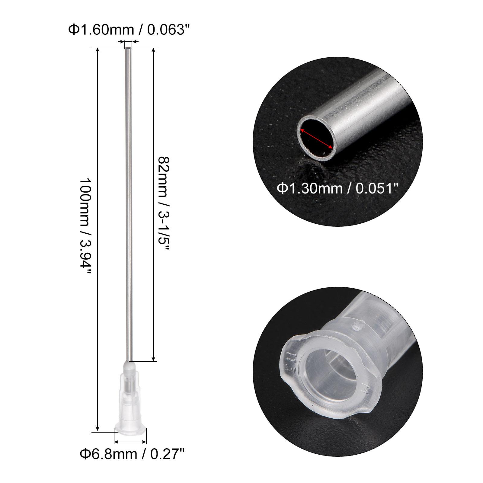

10/20pcs 16G 18G 3-1/5 Blunt Tip Dispensing Needle for Liquid Glue Gun 100mm Length 10pcs