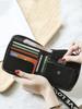 Fashionable Laser Colored Women's Short Wallet PU Leather Large Capacity Multi Card Slot ID Card Holder Long Wallet Coin Purse