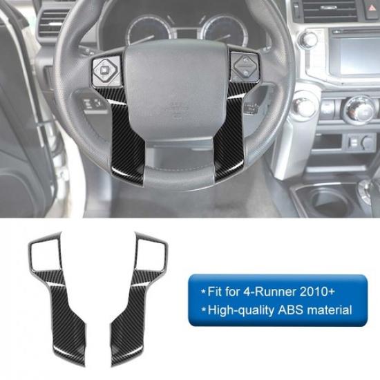 Carbon Fiber Steering Wheel Bezel Decor Trims Cover for 4runner 10+/TUNDRA 14+