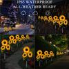 2 Pack Sunflower Solar Lights Outdoor Decor with 3 LED Sunflower Yellow Flower Lights Decorative Waterproof for Patio Lawn Garden Yard Pathway
