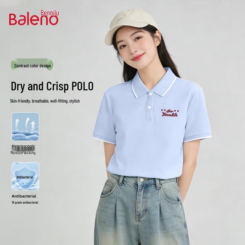Женская американская трендовая пике-поло Baleno в стиле колор-блок L