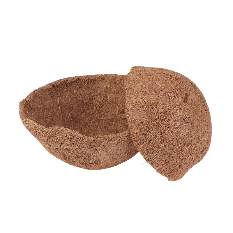 8/10 İnç Asılı Sepet Astarı Açık Hava Yuvarlak Hindistan Cevizi Astarları Saksılar İçin Doğal Hindistan Cevizi Sepet Yedek Astarı