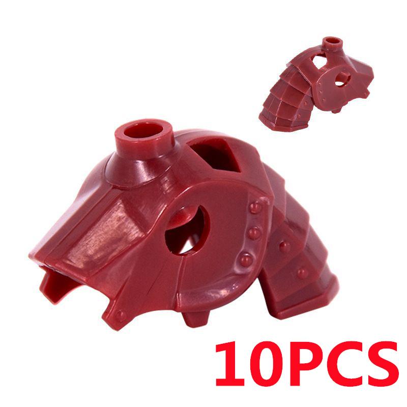 MOC Medieval Soldier Figure Building Block Warhorse Cloak Sword Saddle Helmet Military Accessories Gift Toys Kids Bricks