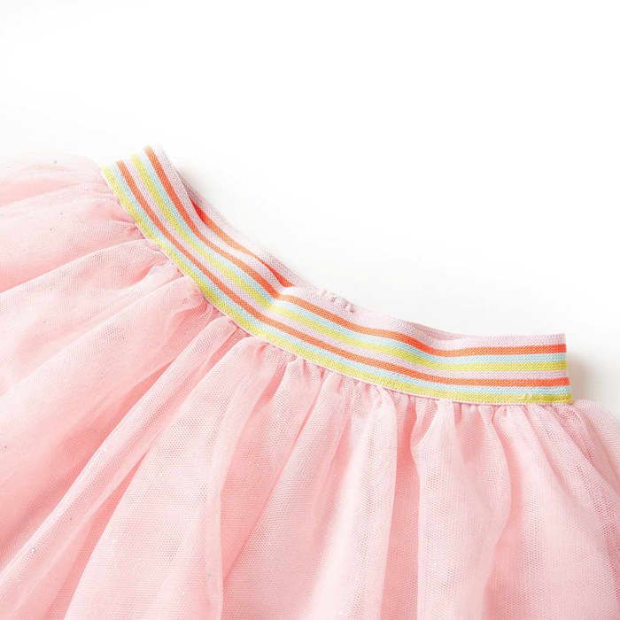 Skirt with Tulle for Children Light Pink 92/104/116/128/140