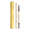 Gold Double-Headed Triangular Eyebrow Pencil: Ultra-Fine, 3D Sketch, Waterproof & Smudge-Proof.