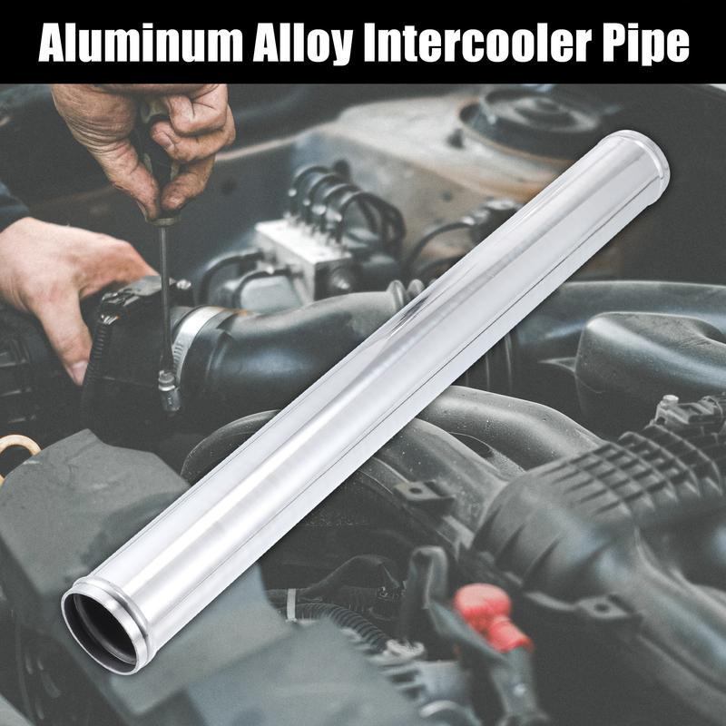 Uxcell Aluminum Alloy Tube OD 51/57/63/70/76mm Intercooler Pipe Air Intake Tube Hose 0 45 Degrees 500mm Length for Car