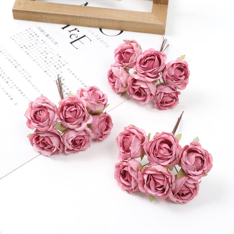 Mori Style Silk Rose Flower Heads for DIY Wreath, Headdress, and Corsage Accessories