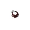 Personality Fashion Red Crescent-shaped Star Celestial Body Opening Adjustable Rings for Men Women Hip-hop Punk Finger Jewelry