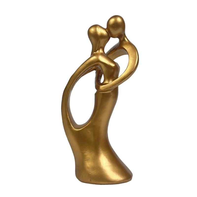 Home Decors Modern Abstract Art Kissings Lover Statue Table Decorations for Dining Room Living Room Office Centerpieces