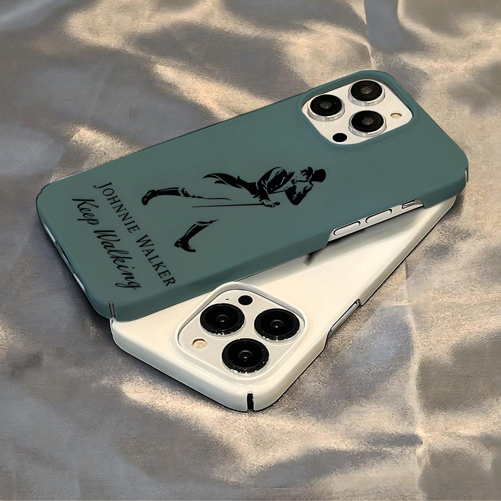 Etui na telefon z logo Johnnie Walker Luksusowe Dla IPhone 16 15 14 13 12 11 Plus Pro Max Mini Błyszczące HD Twarda Folia Powłoka