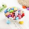 Kovict 21pcs Silicone Beads Heart Shape Charm For Jewelry Making Necklace Bracelets Accessories